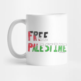 Free Palestine (trasparent background) Mug